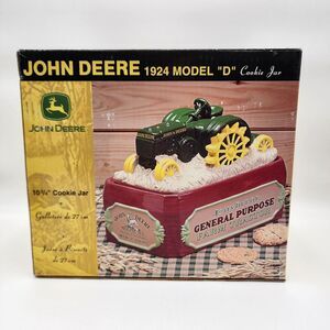 John Deere 1924 Model D General Purpose Tractor Ceramic Cookie Jar by Gibson‎